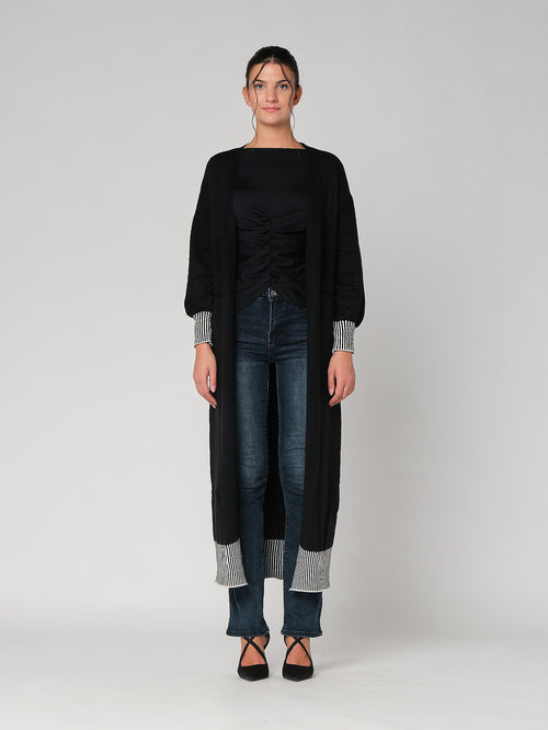 Cardigan lungo con tasche