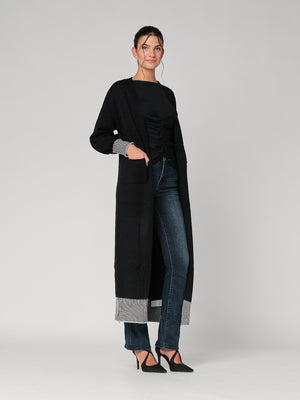 Cardigan lungo con tasche