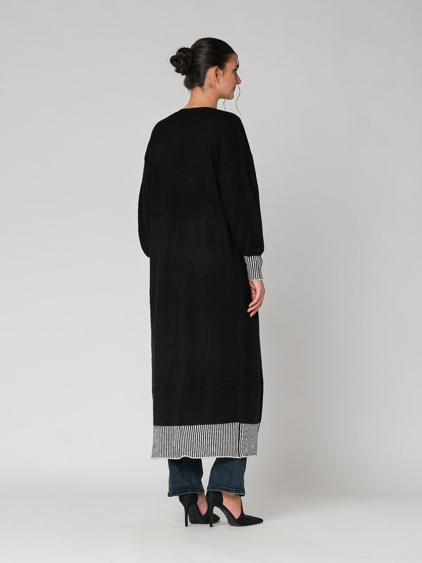 Cardigan lungo con tasche