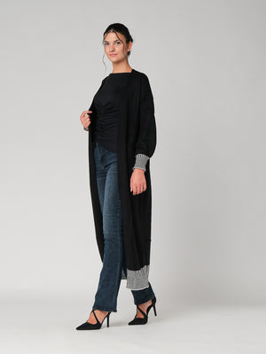 Cardigan lungo con tasche