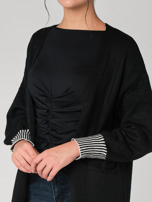 Cardigan lungo con tasche