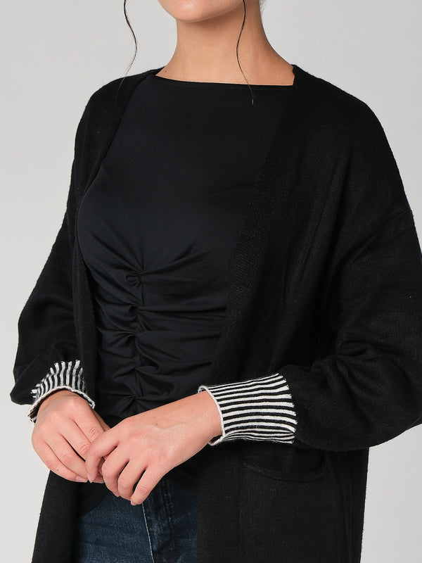 Cardigan lungo con tasche