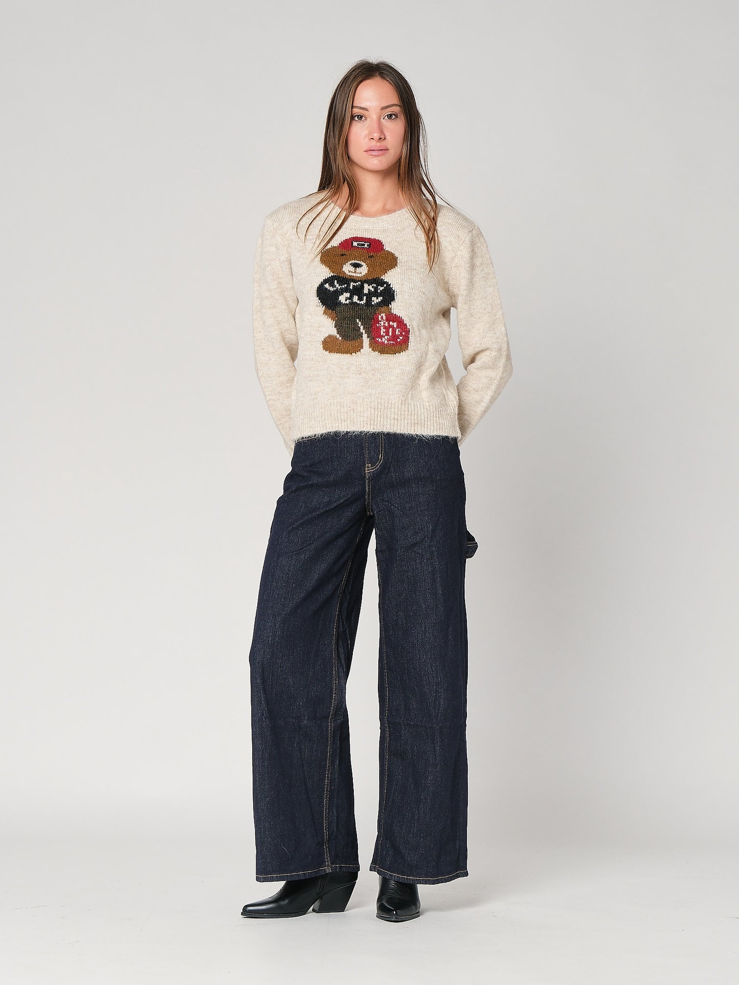 Jeans palazzo tasca laterale