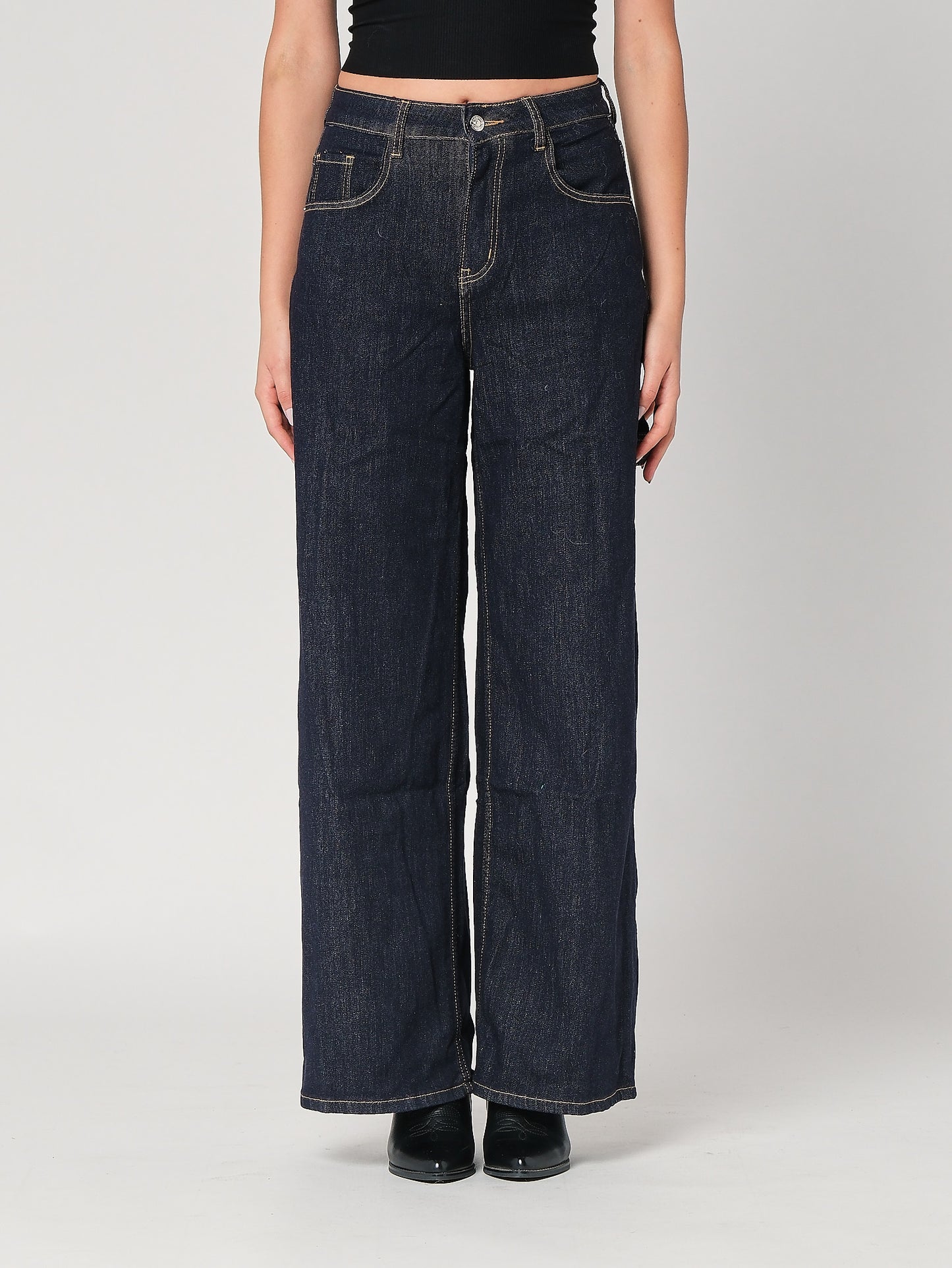 Jeans palazzo tasca laterale