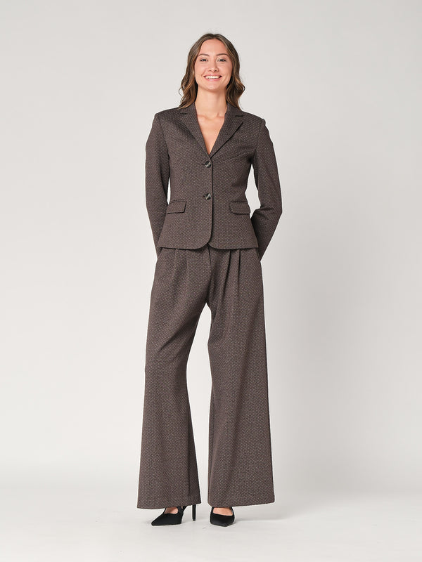 Pantalone tess. punto roma