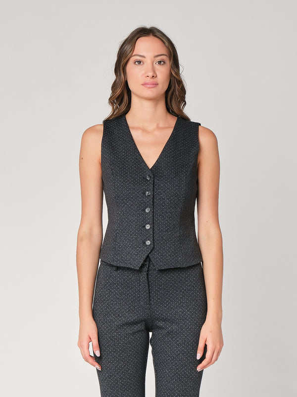 Gilet tess. punto roma