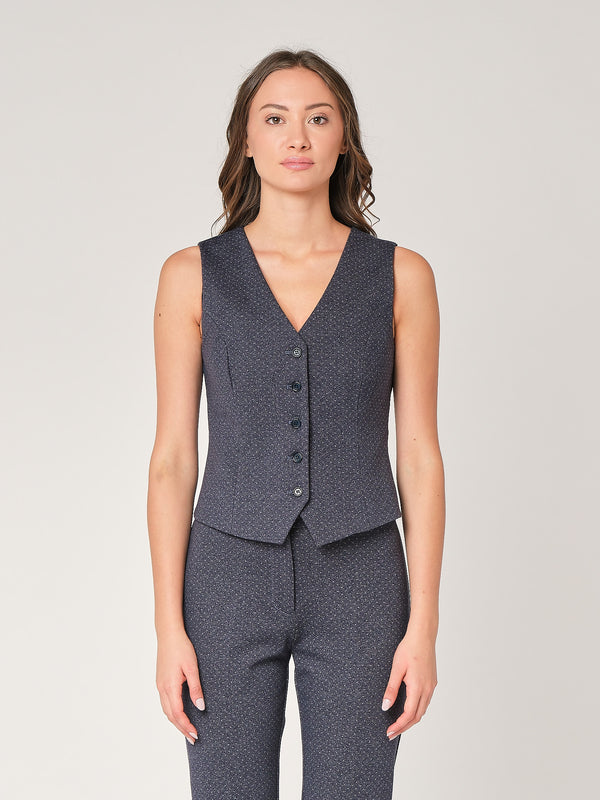 Gilet tess. punto roma