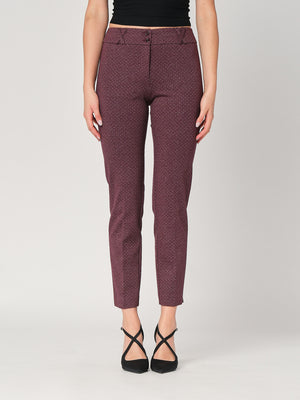 Pantalone tess. punto roma