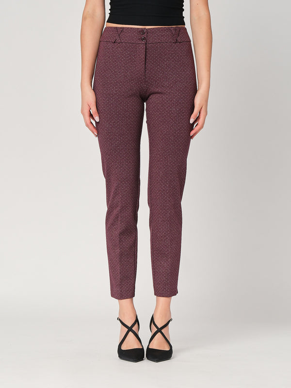 Pantalone tess. punto roma