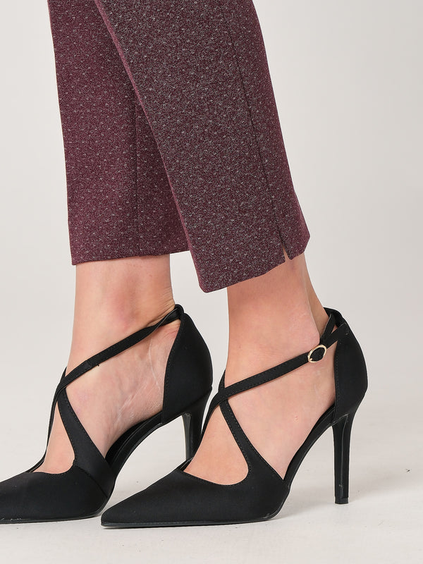 Pantalone tess. punto roma