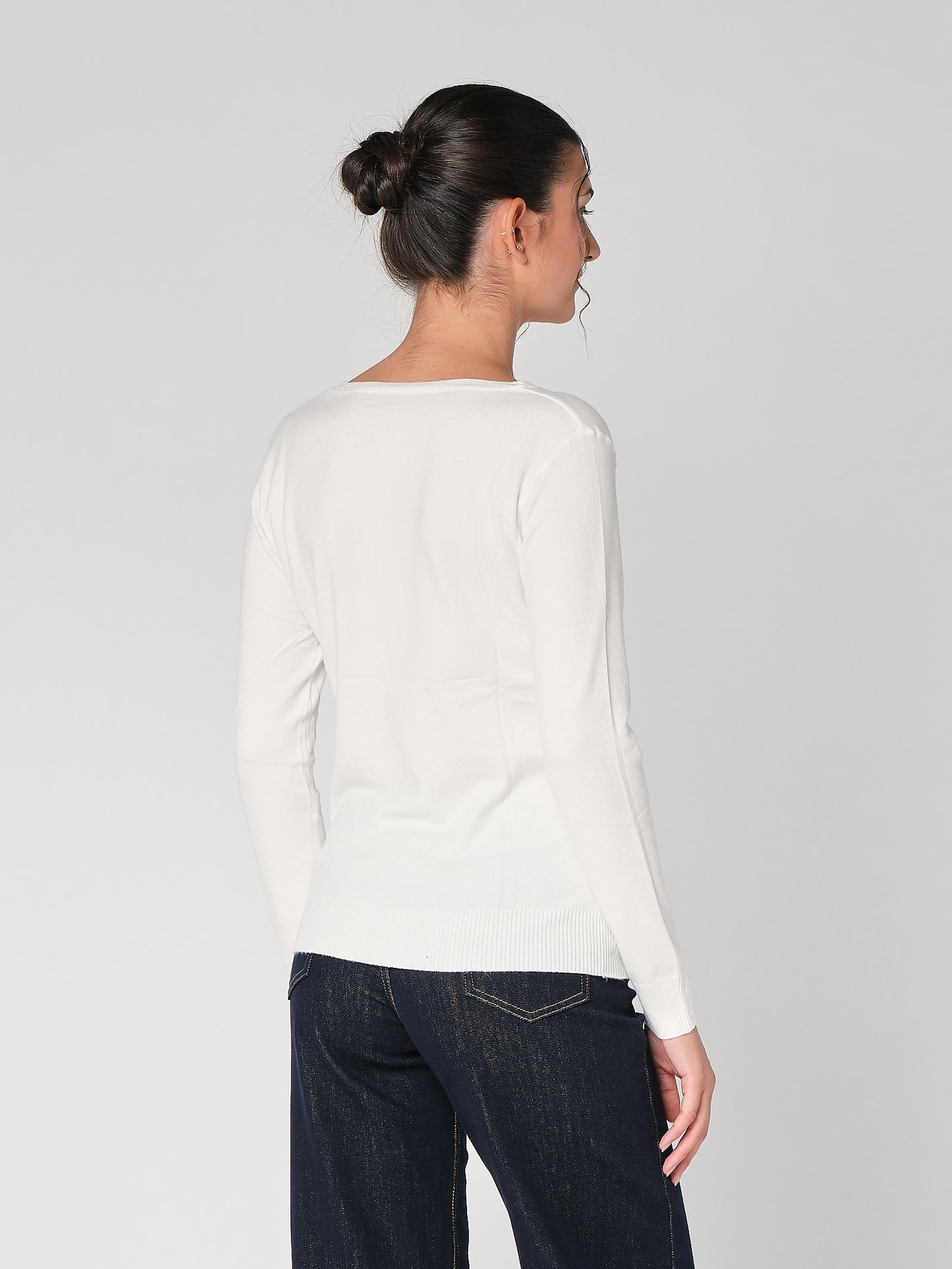 Pullover mit V-Ausschnitt