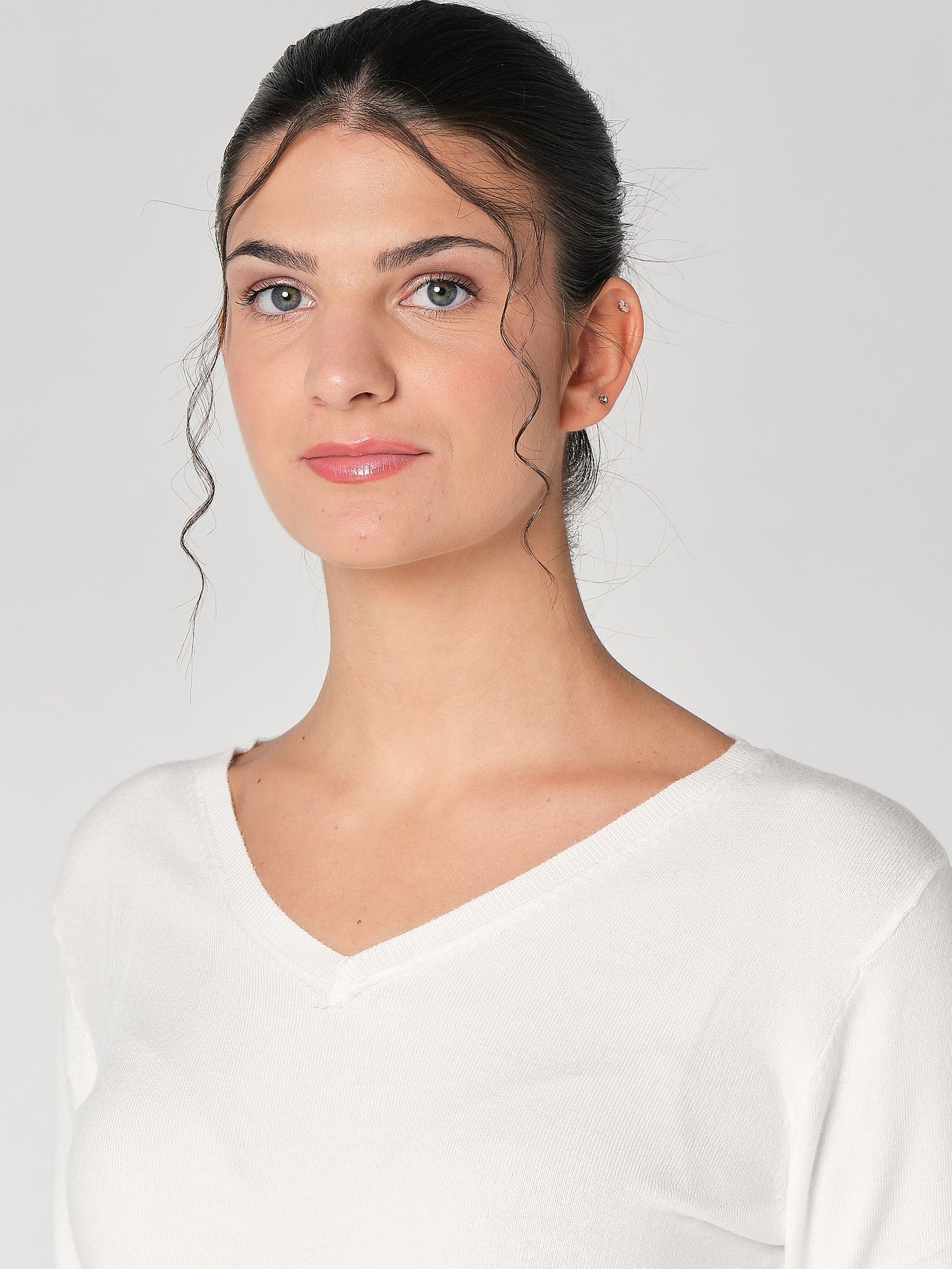 Pullover mit V-Ausschnitt
