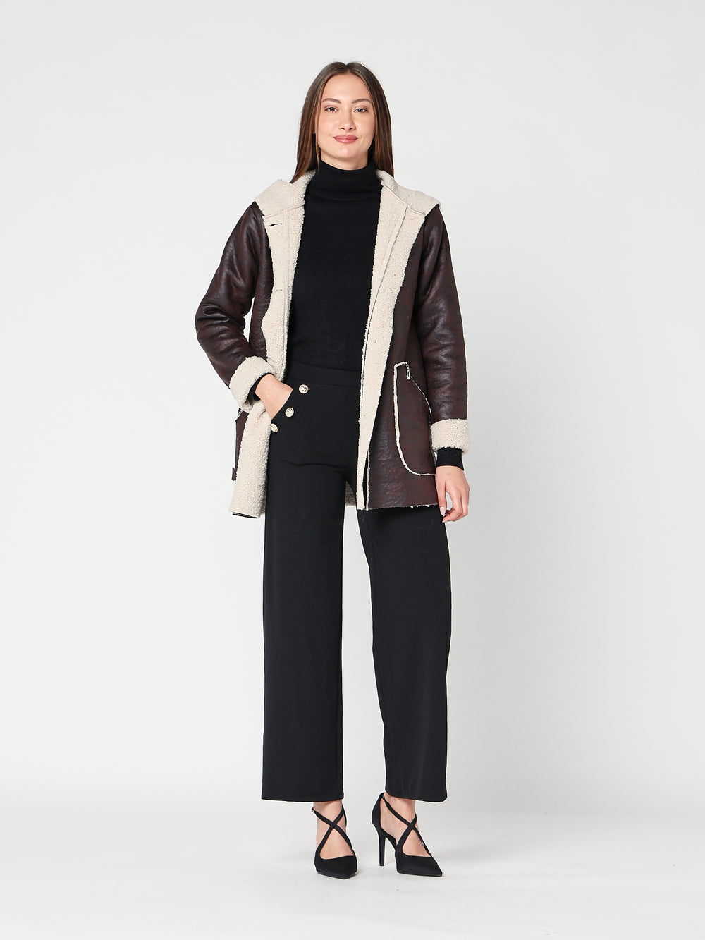 Pantalone con bottoni goiello