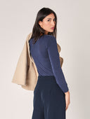 Maglia collo pizzo