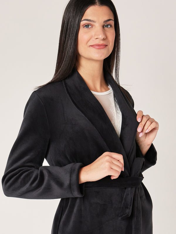 Giacca in velluto con cintura