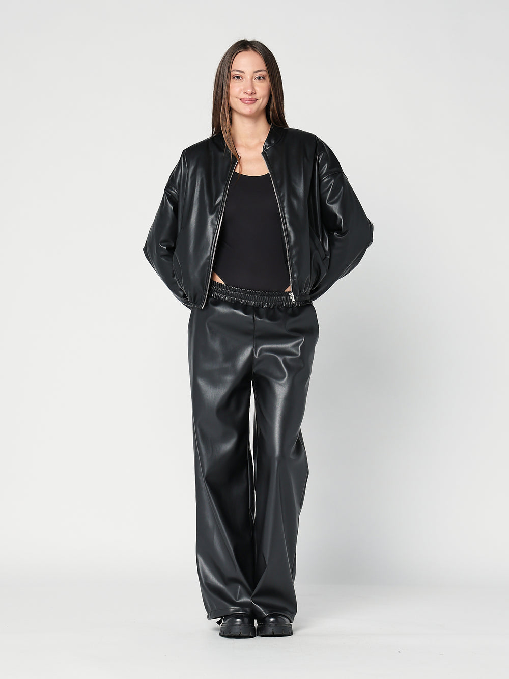 Pantalone ecopelle
