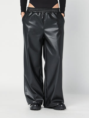 Pantalone ecopelle