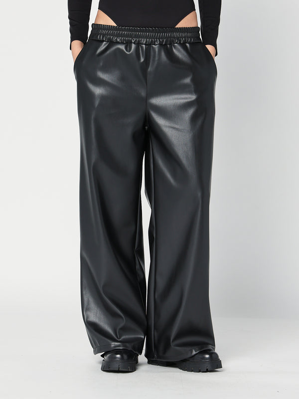 Pantalone ecopelle