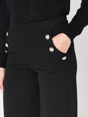 Pantalone con bottoni goiello