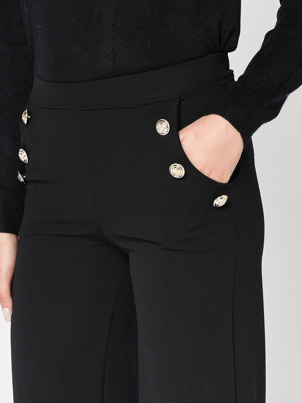 Pantalone con bottoni goiello