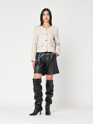 Giacca con lurex corta