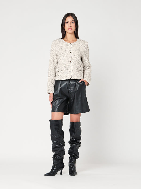 Giacca con lurex corta