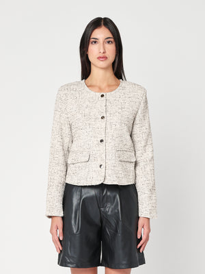 Giacca con lurex corta