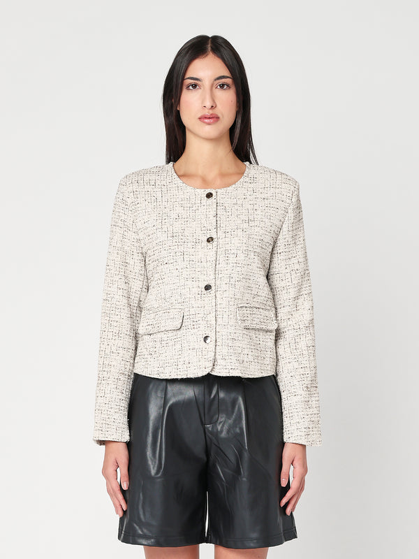 Giacca con lurex corta