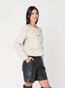 Giacca con lurex corta