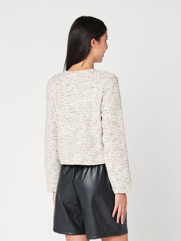 Giacca con lurex corta