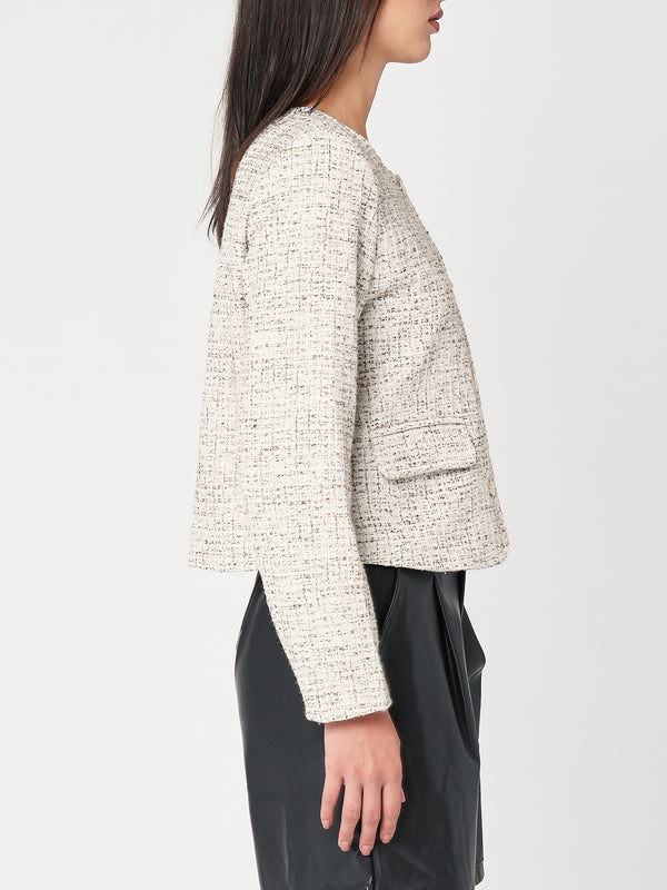 Giacca con lurex corta
