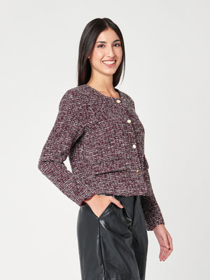 Giacca con lurex corta