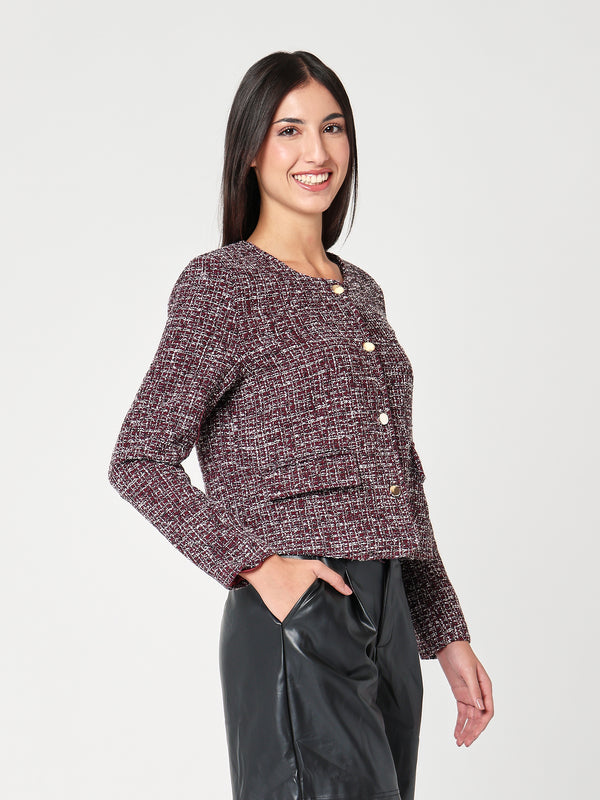Giacca con lurex corta