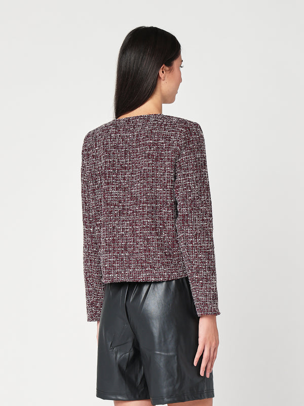 Giacca con lurex corta