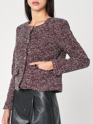 Giacca con lurex corta