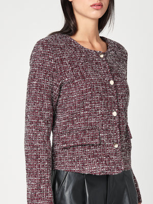 Giacca con lurex corta