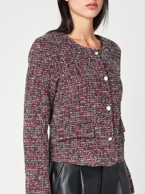 Giacca con lurex corta
