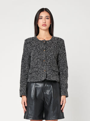 Giacca con lurex corta