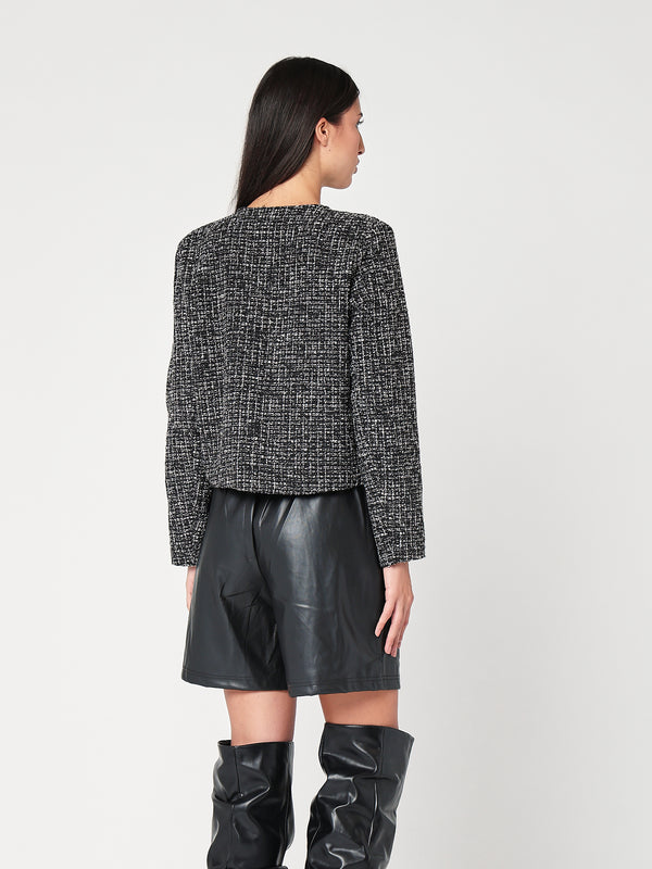 Giacca con lurex corta