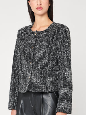 Giacca con lurex corta