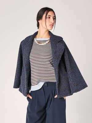 Maglia a righe in cashmere