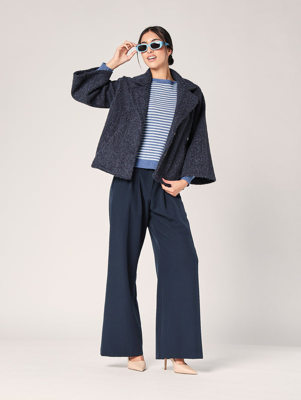 Maglia a righe in cashmere