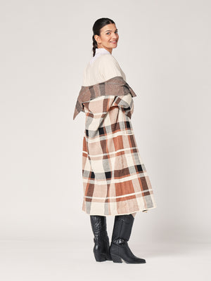 Cardigan a quadretti