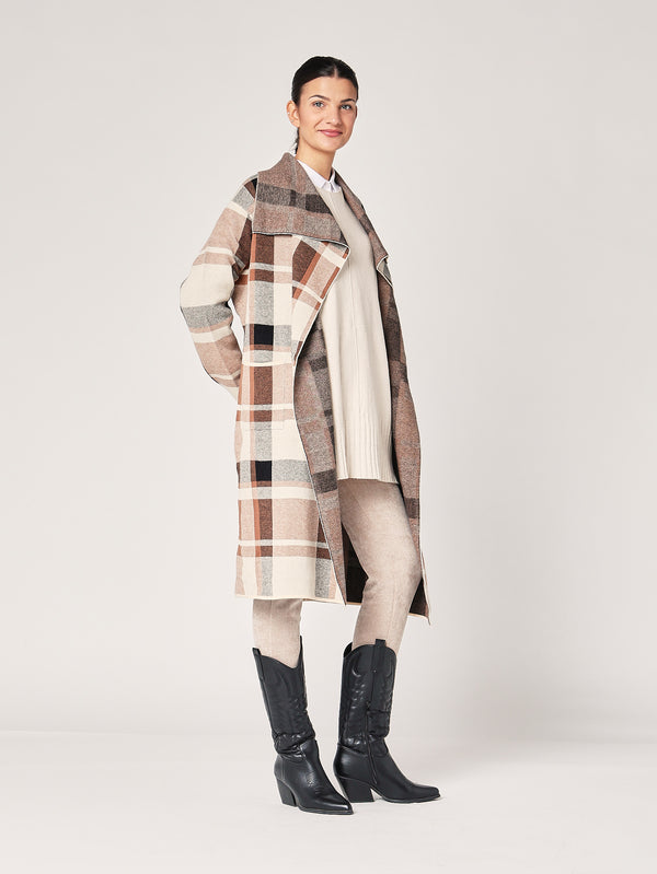 Cardigan a quadretti