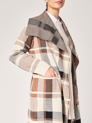 Cardigan a quadretti