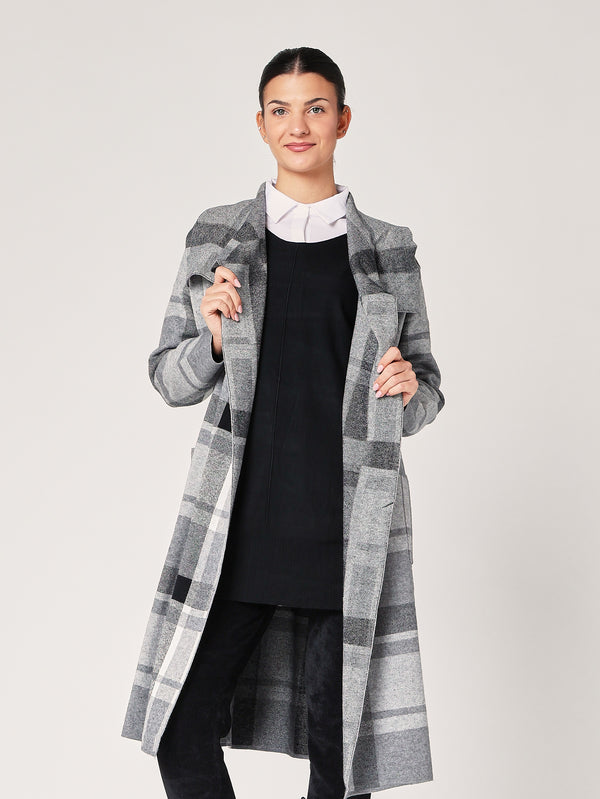 Cardigan a quadretti
