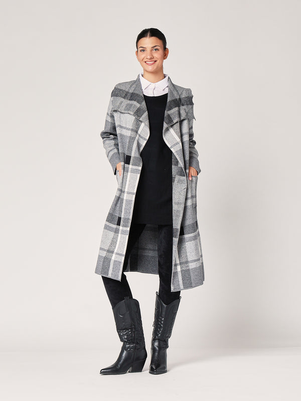 Cardigan a quadretti