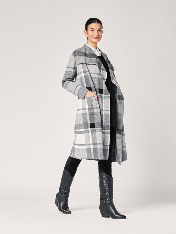 Cardigan a quadretti