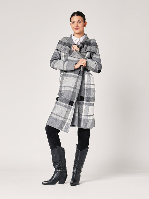 Cardigan a quadretti