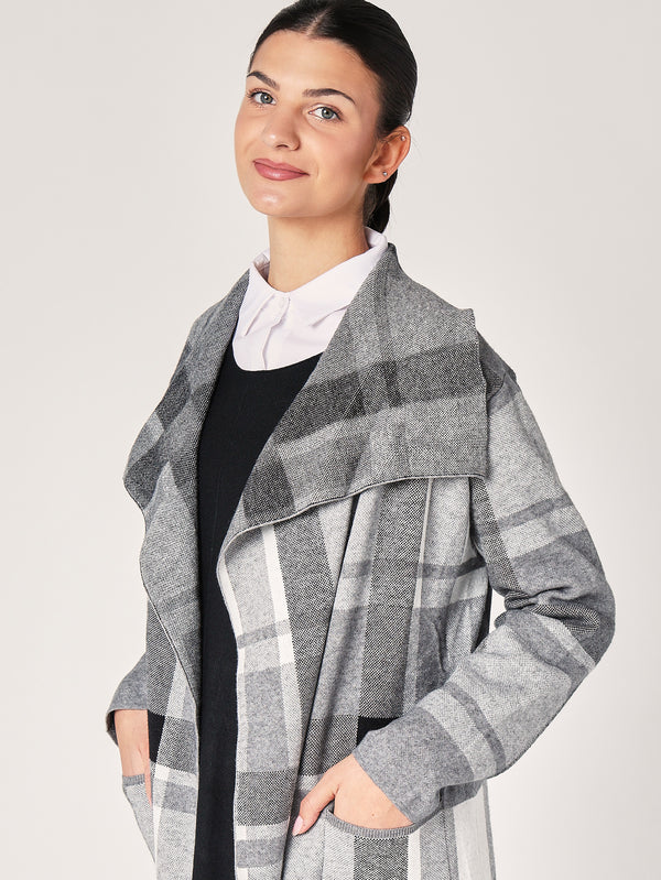 Cardigan a quadretti